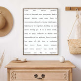 love isn't always perfect wood sign, hoekstra decor, wholesale wood signs canada