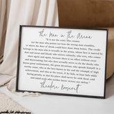 The Man In The Arena Wood Sign