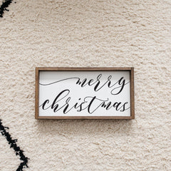 Merry Christmas Small Wood Sign