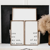 you are my sun my moon wood sign