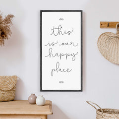 this is our happy place wood sign hoekstra decor wholesale wood signs