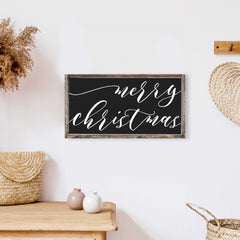 Merry Christmas Small Wood Sign