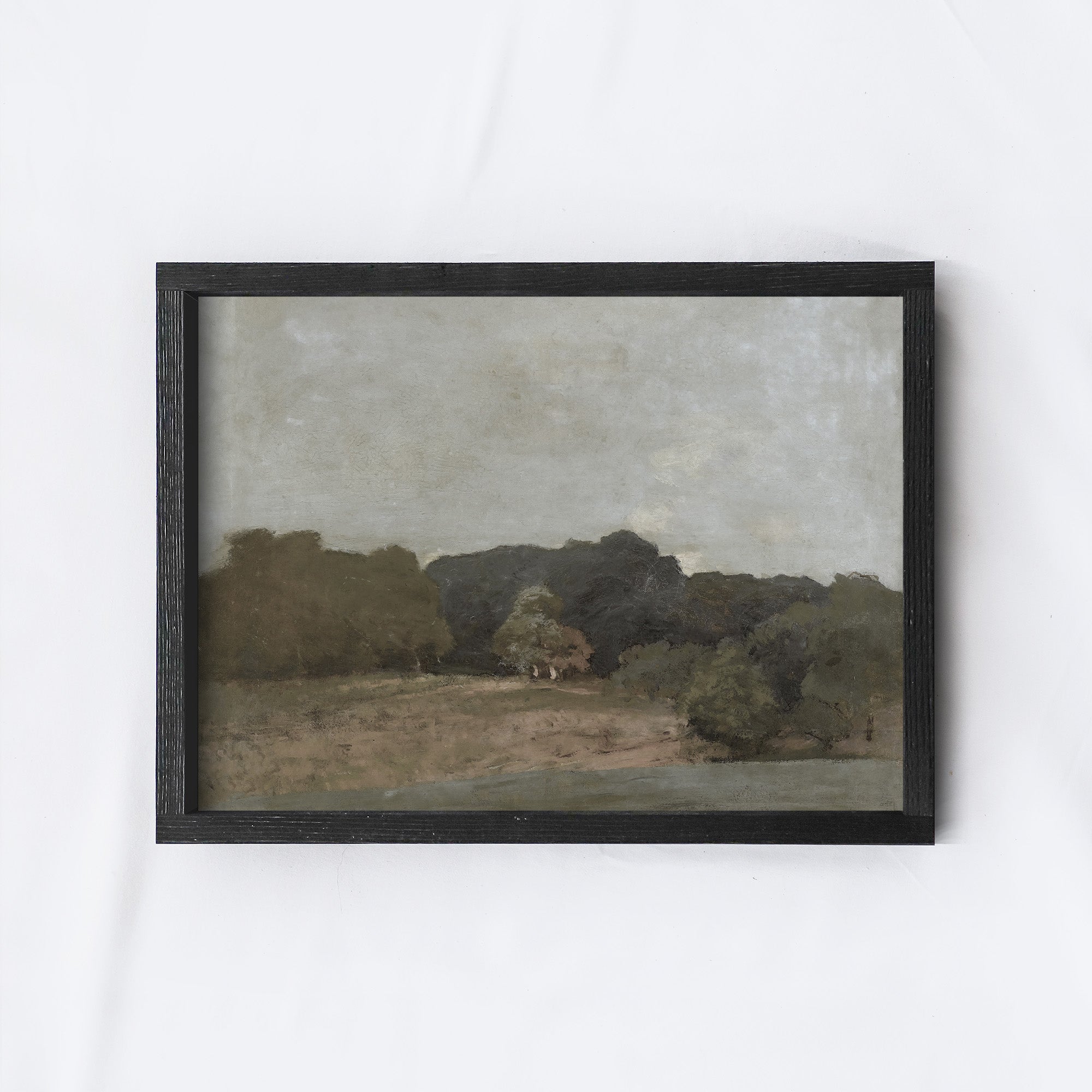 Landscape Drawing | Vintage Landscape Print A175