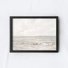 Vintage Print Framed | Coastal Wall Art Painting A120