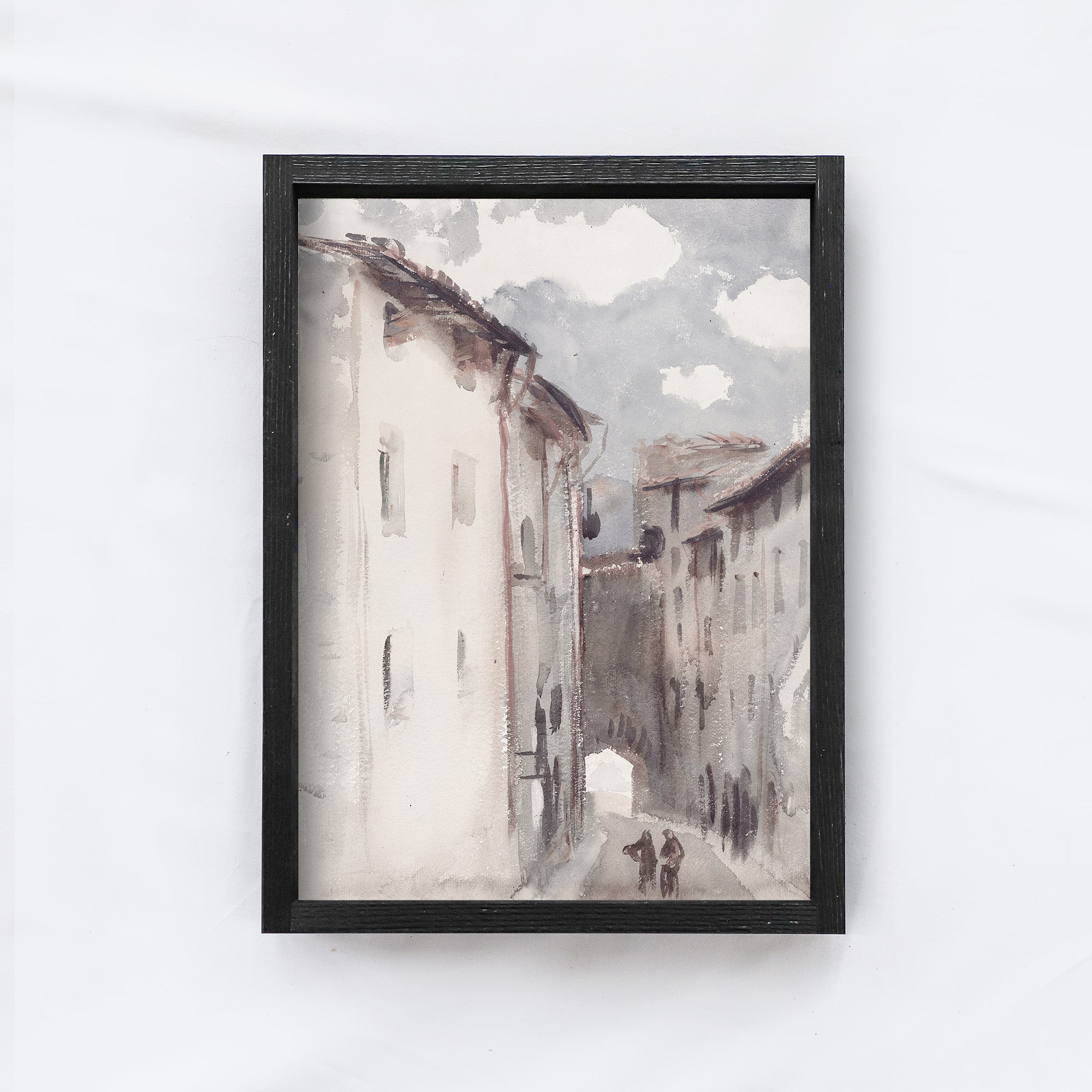 Vintage European Print | European Town Print A158