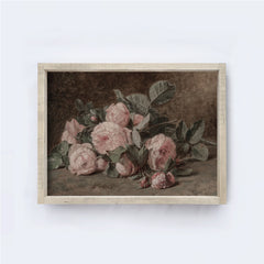 Flower Art Framed | Vintage Flower Print A168