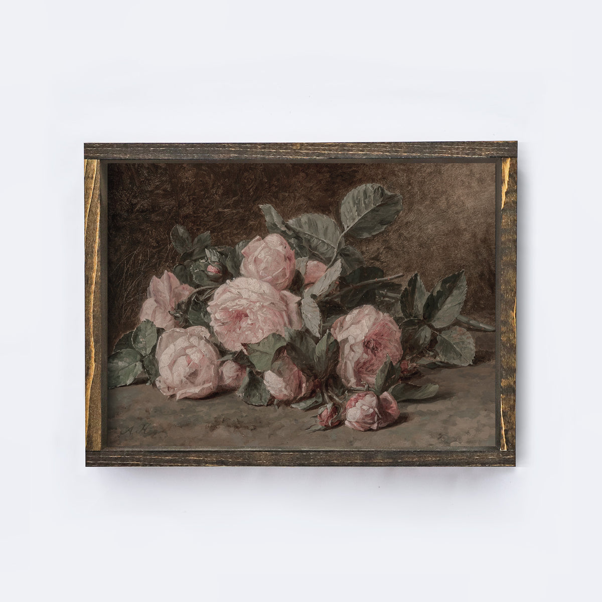 Flower Art Framed | Vintage Flower Print A168