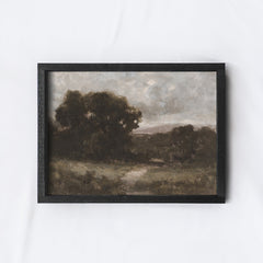 Landscape Painting | Vintage Landscape Wood Sign A173