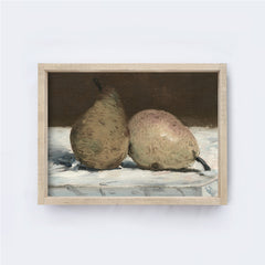 Vintage Still Life Painting Framed | Vintage Pears A192