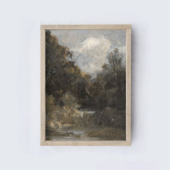 Abstract Landscape | Vintage Landscape Print A194