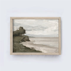 Vintage Coastal Sea Painting | Coastal Art Print A199