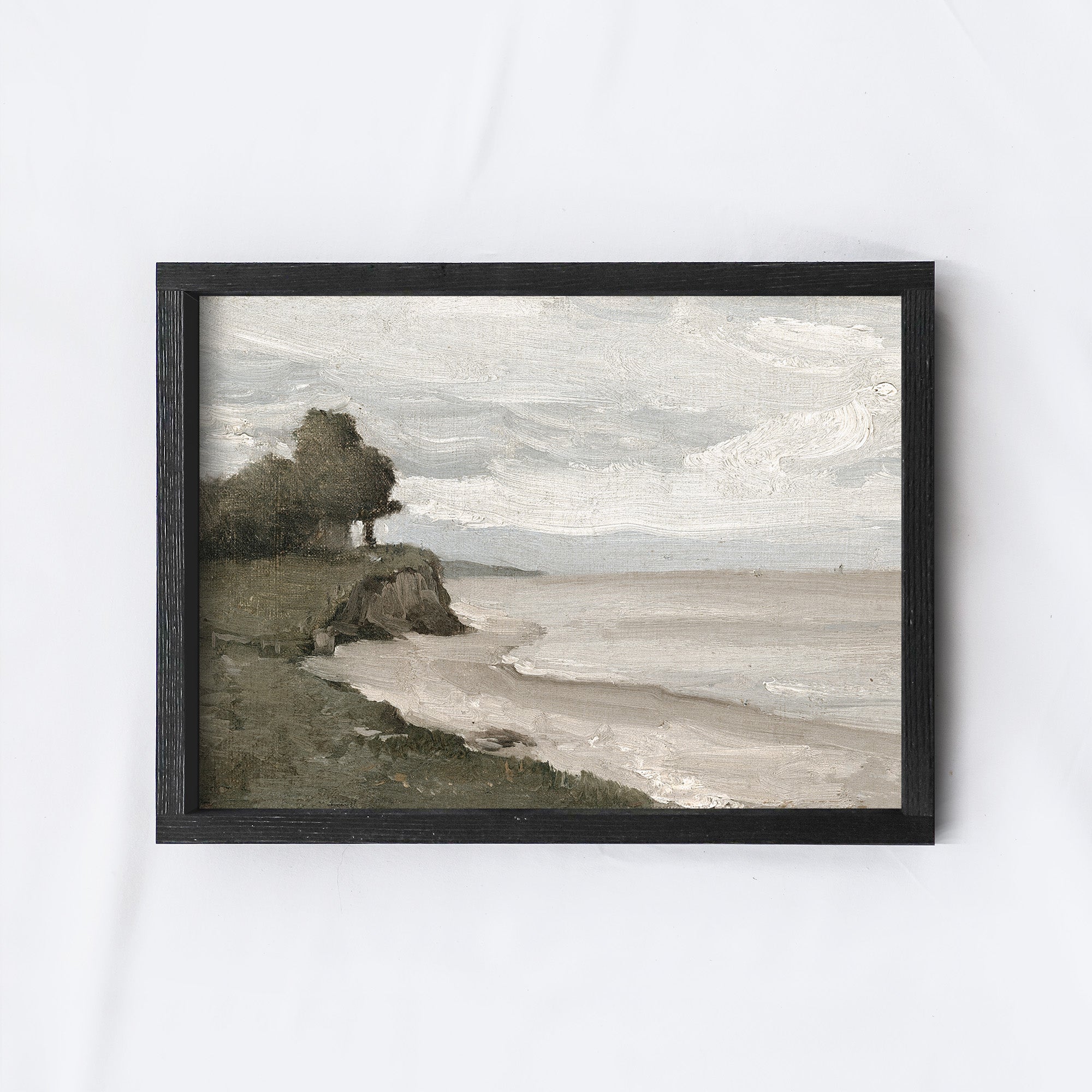 Vintage Coastal Sea Painting | Coastal Art Print A199