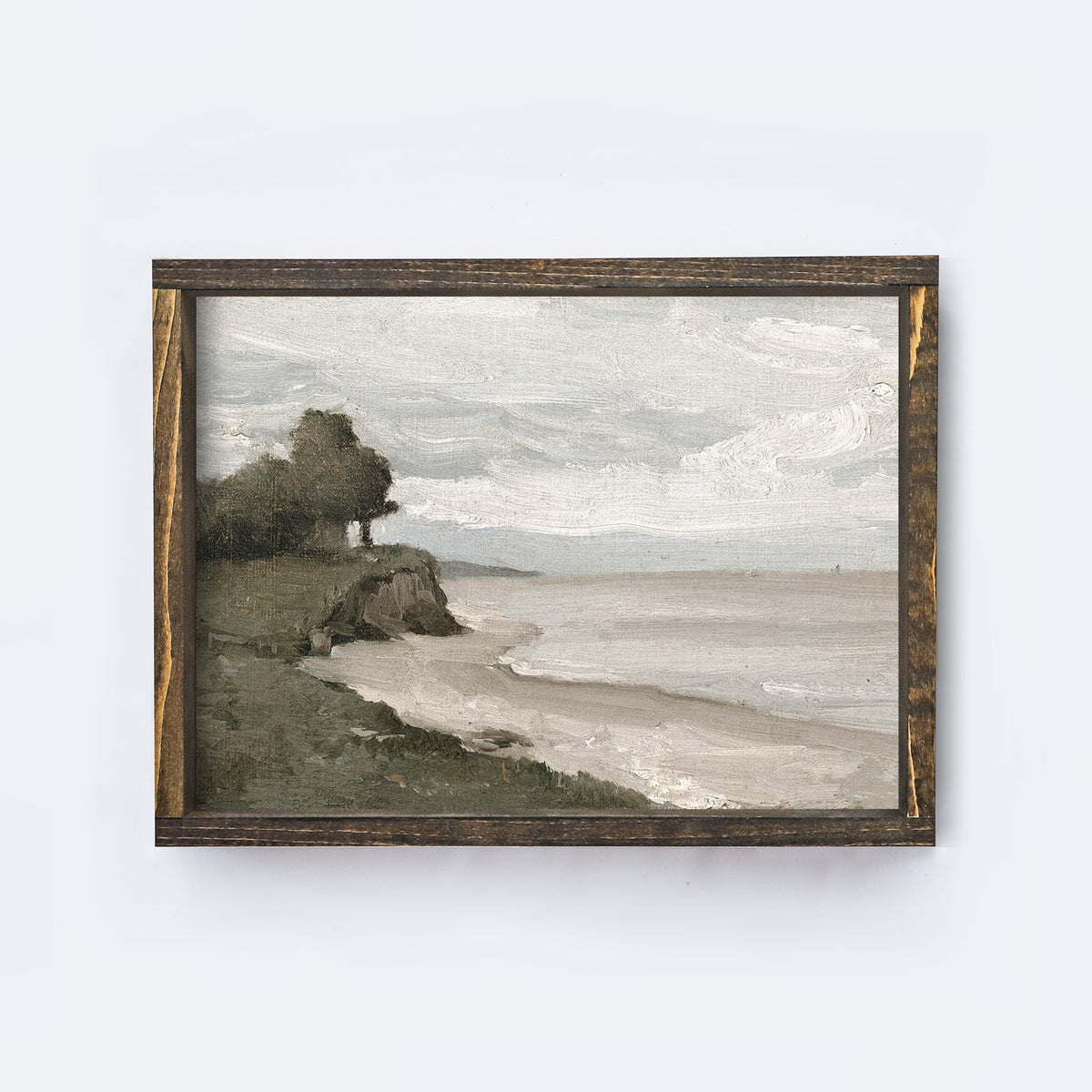 Vintage Coastal Sea Painting | Coastal Art Print A199