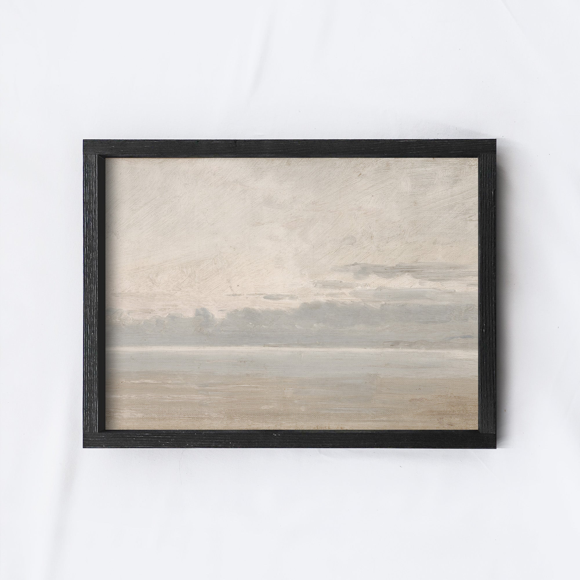 Abstract Coastal Sea Wall Art | Vintage Art Print A201