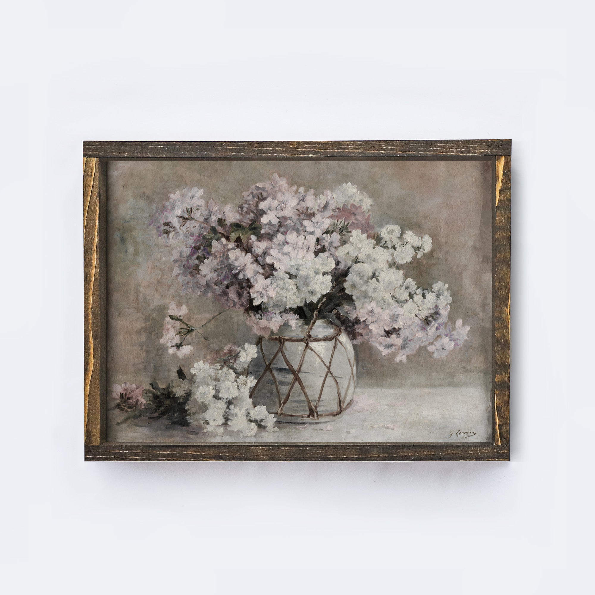 Flower Art Framed | Vintage Flower Print A203