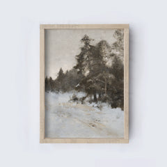 Vintage Snowy Forest | A222