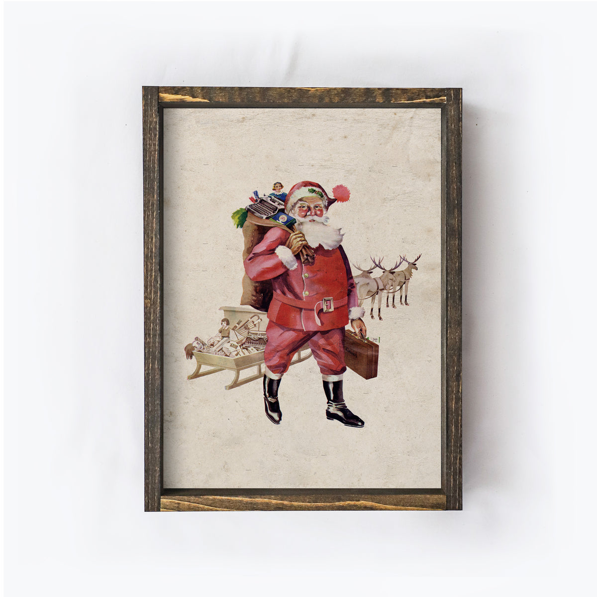 Santa Claus Christmas Print | Vintage Watercolour A251