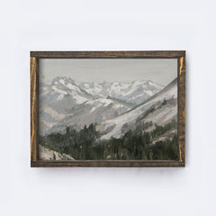 Vintage Mountain Painting A266