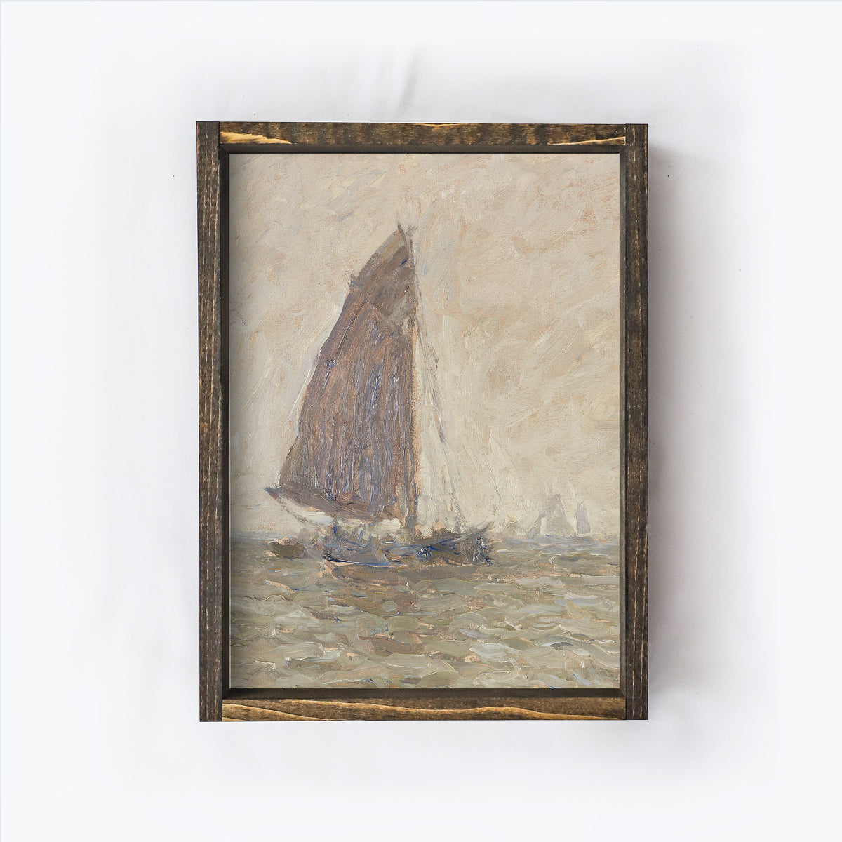 Vintage Sailboat Painting A269