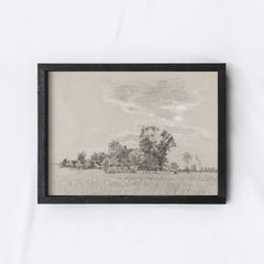 Vintage Countryside Sketch A273