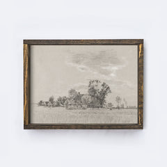 Vintage Countryside Sketch A273