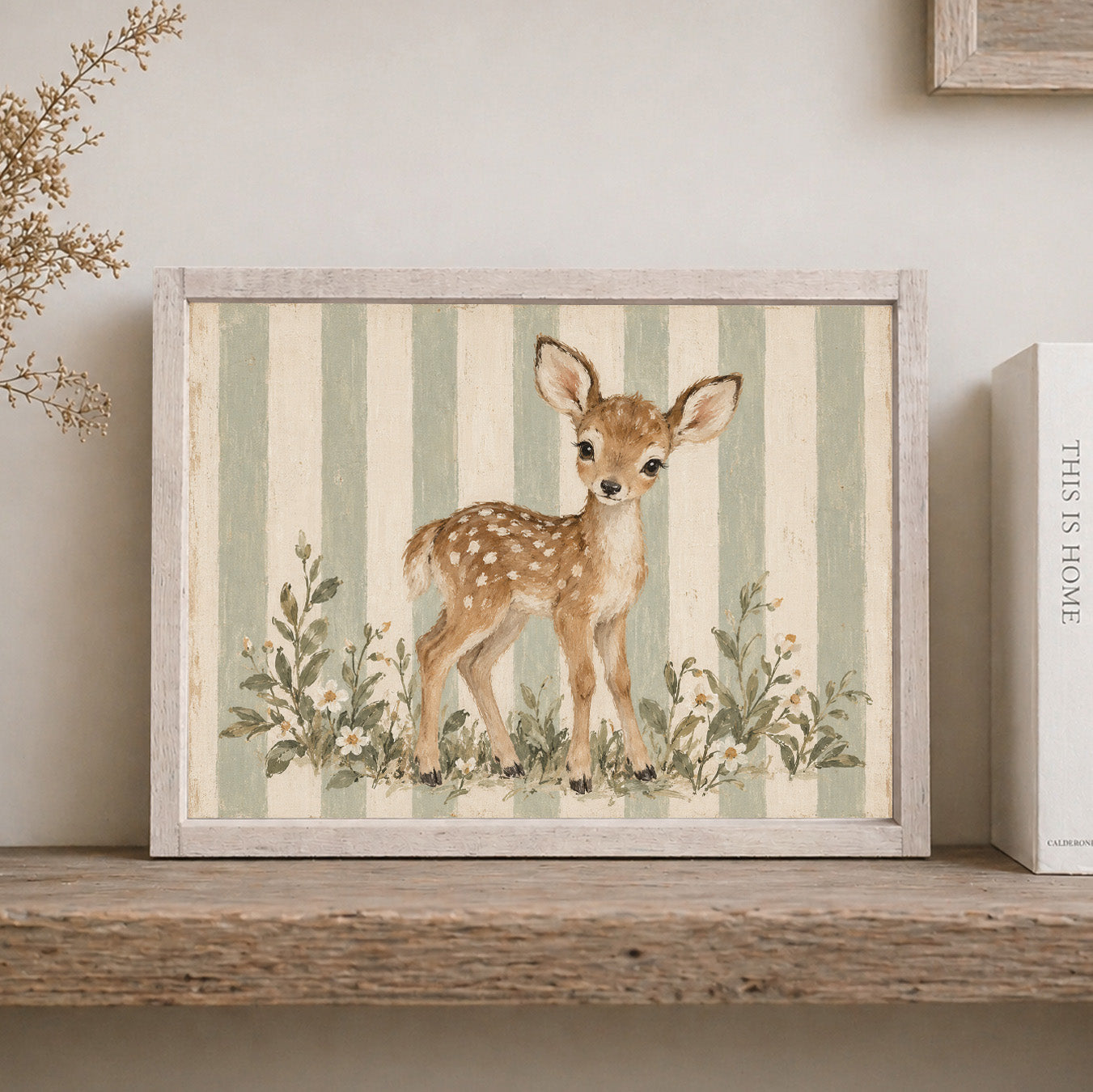 Fawn Nursery Framed Wall Art | A405