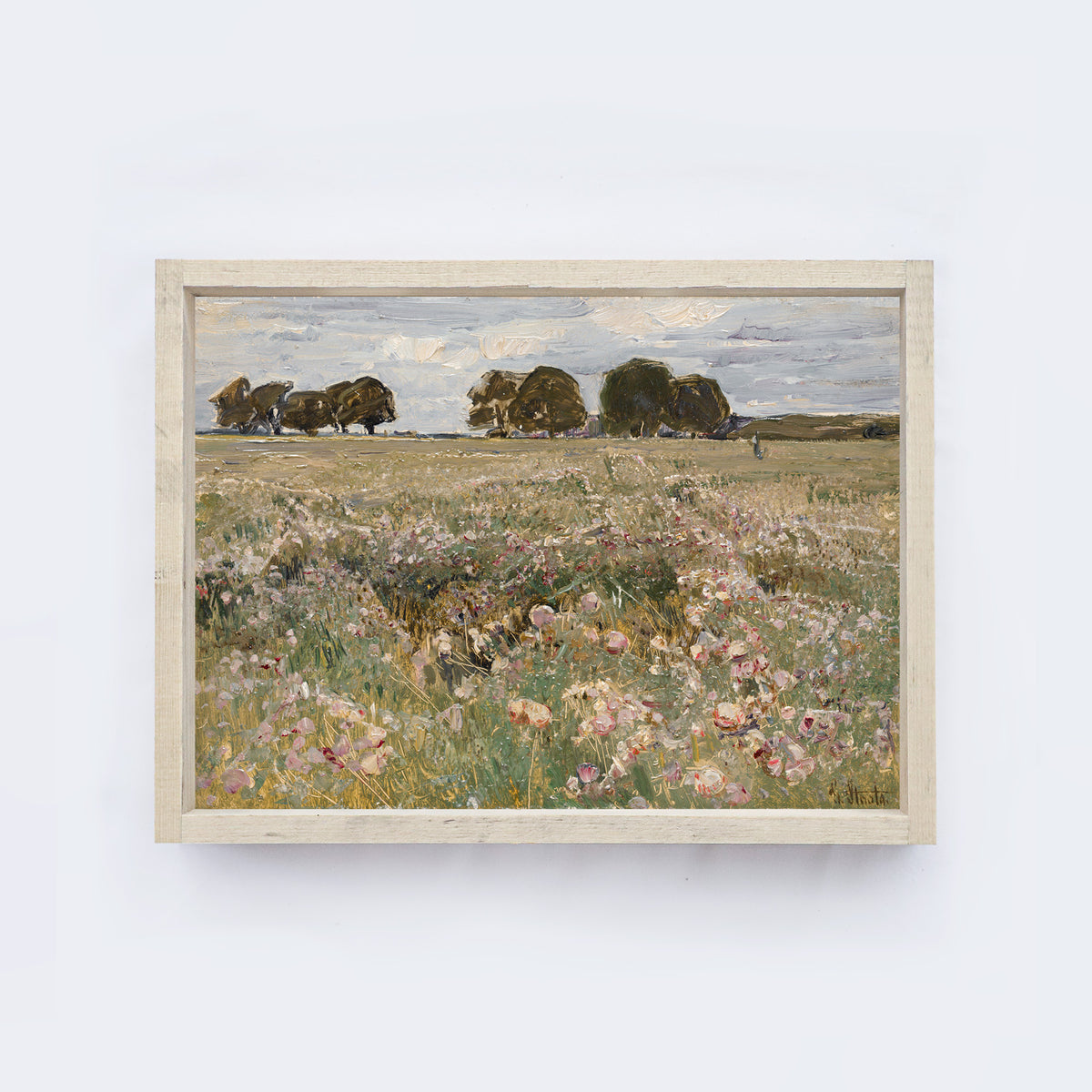 Vintage Print Framed |Spring Meadow A79