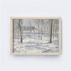 Vintage Print Framed | Winter Forest A84