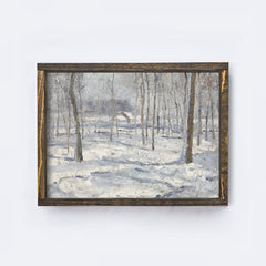 Vintage Print Framed | Winter Forest A84