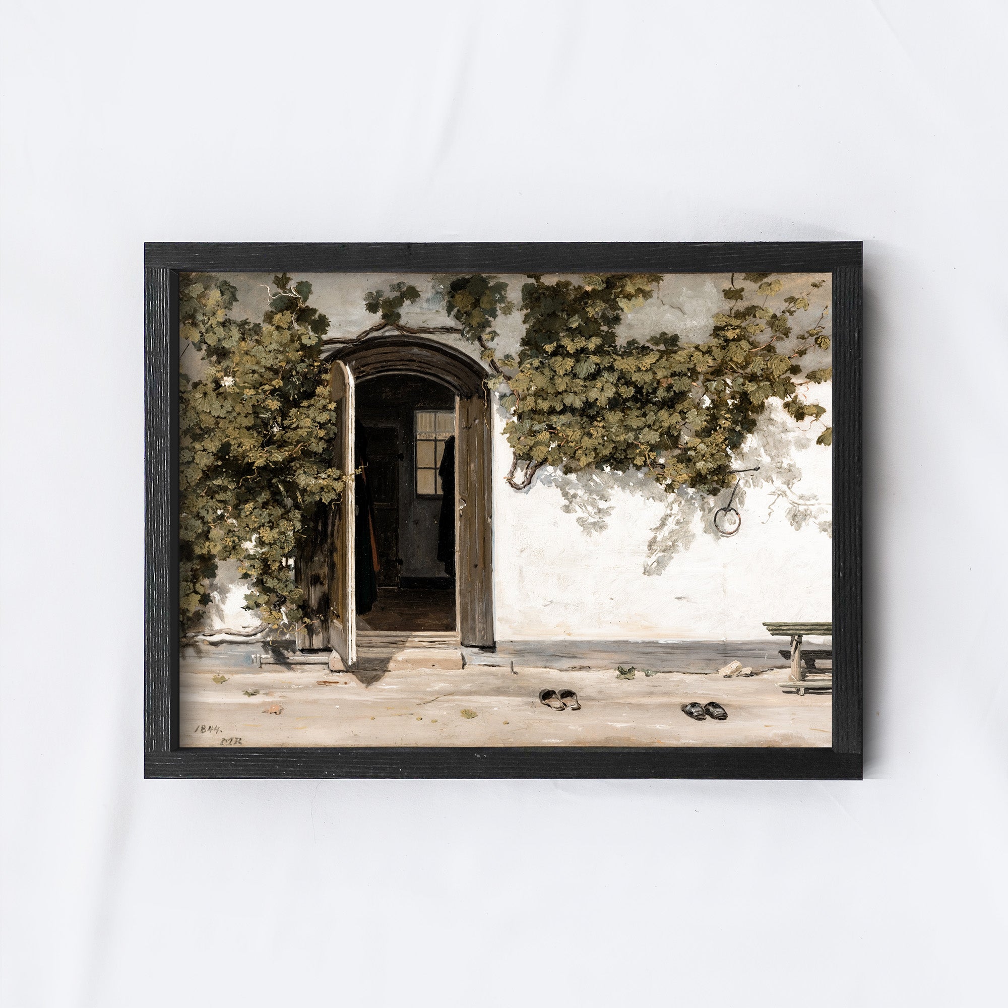 Vintage Print Framed | European Inn A90