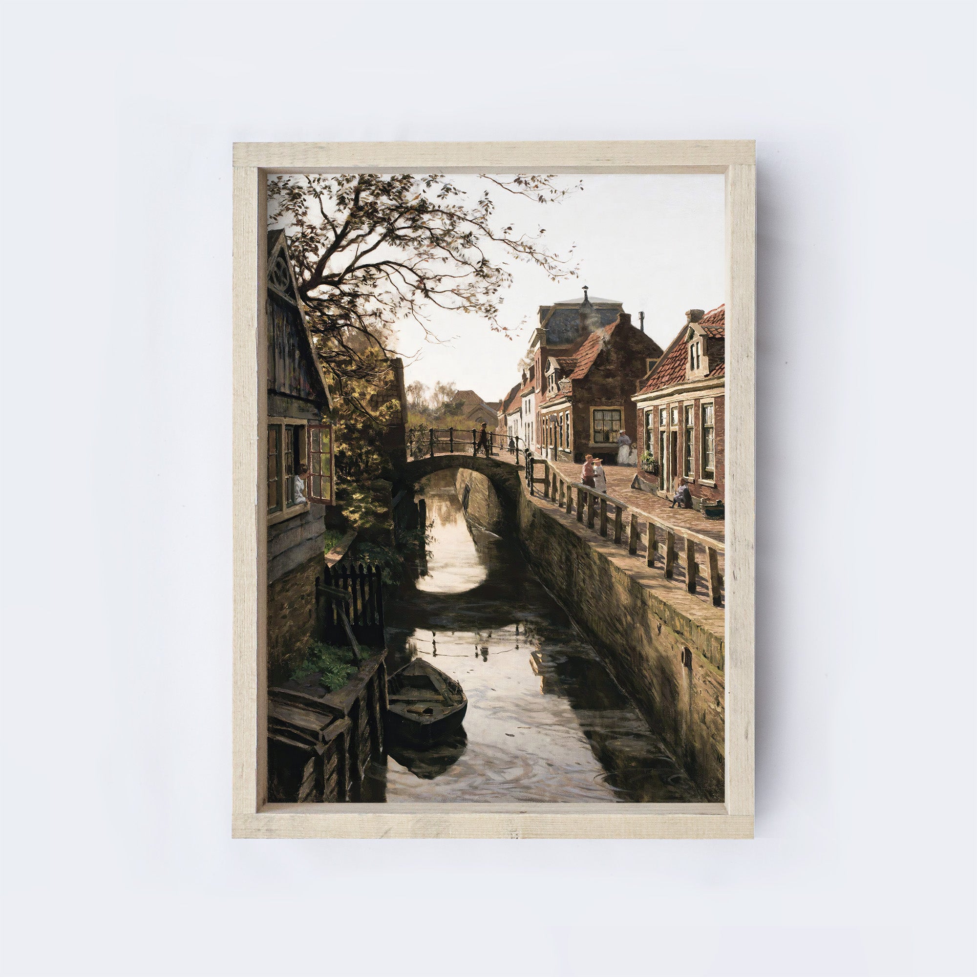 Vintage Print Framed | Amsterdam Canals A94