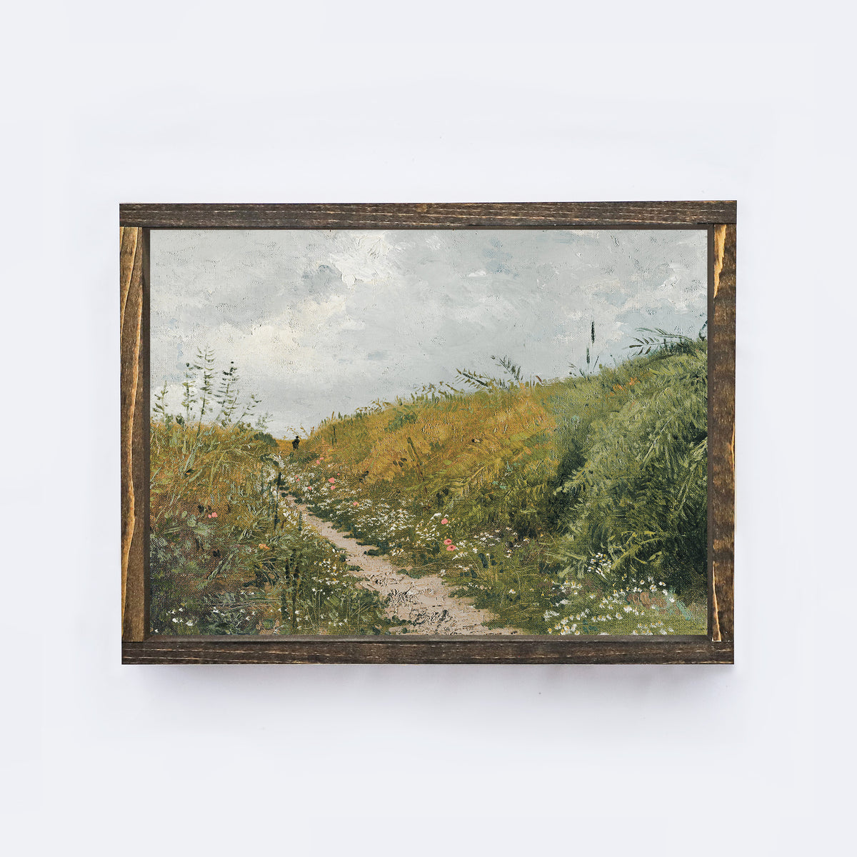 Man On A Path Landscape Painting A64