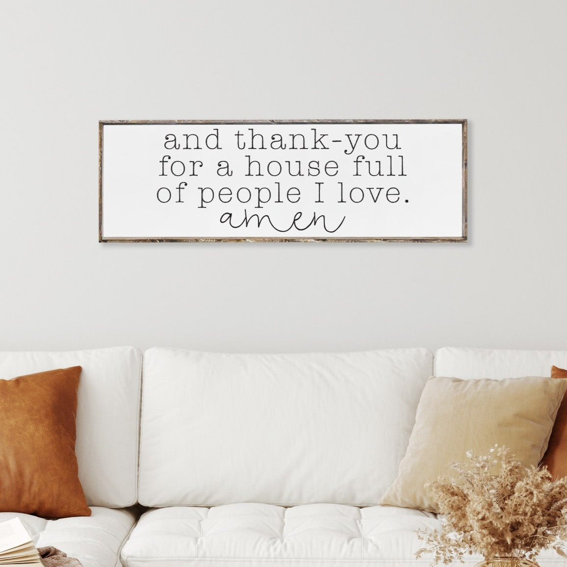 and thank you for a house wood sign