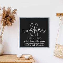 coffee definition sign