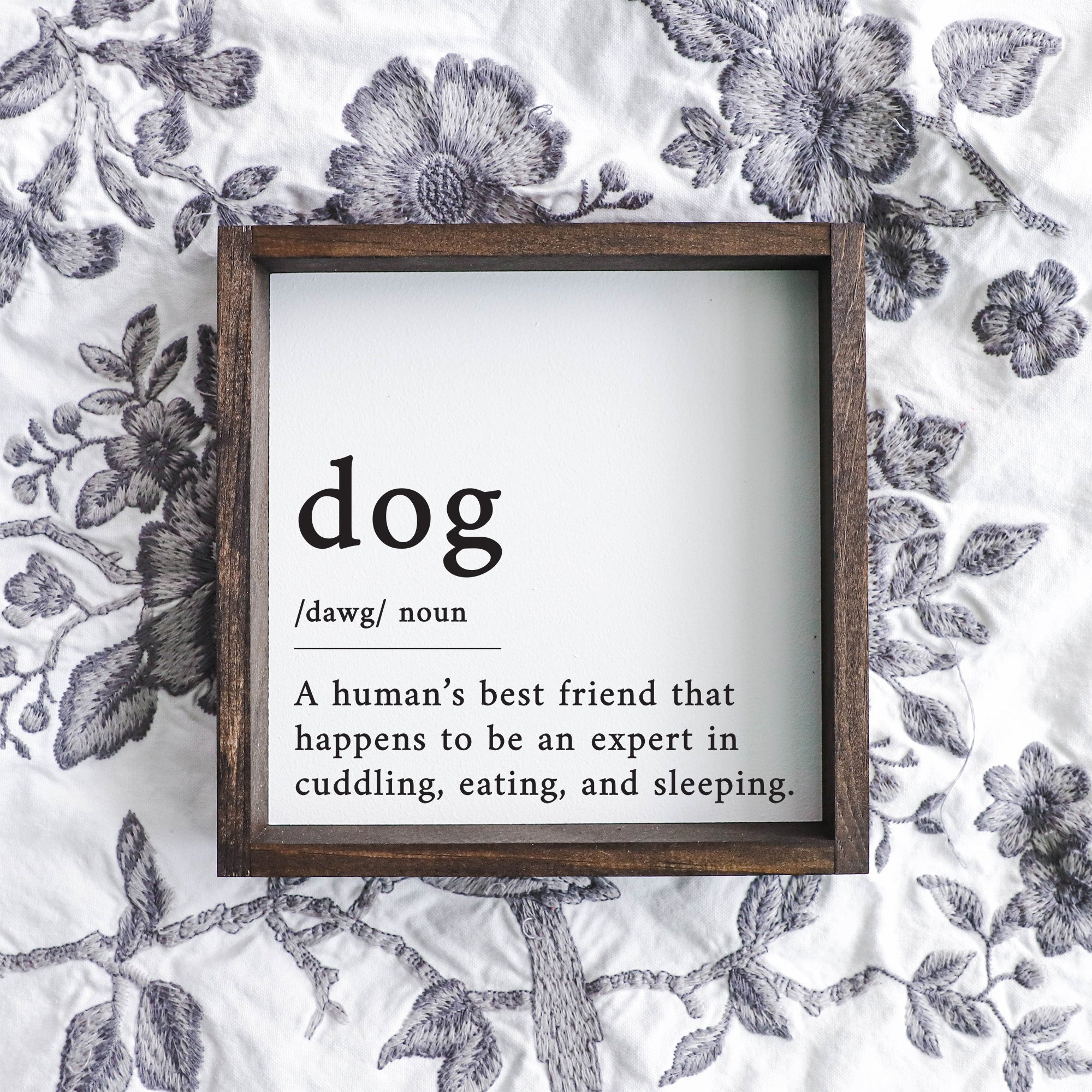 Dog Definition Wood Sign
