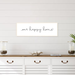 Our Happy Home Wood Sign