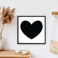 Black Heart #2 Wood Sign