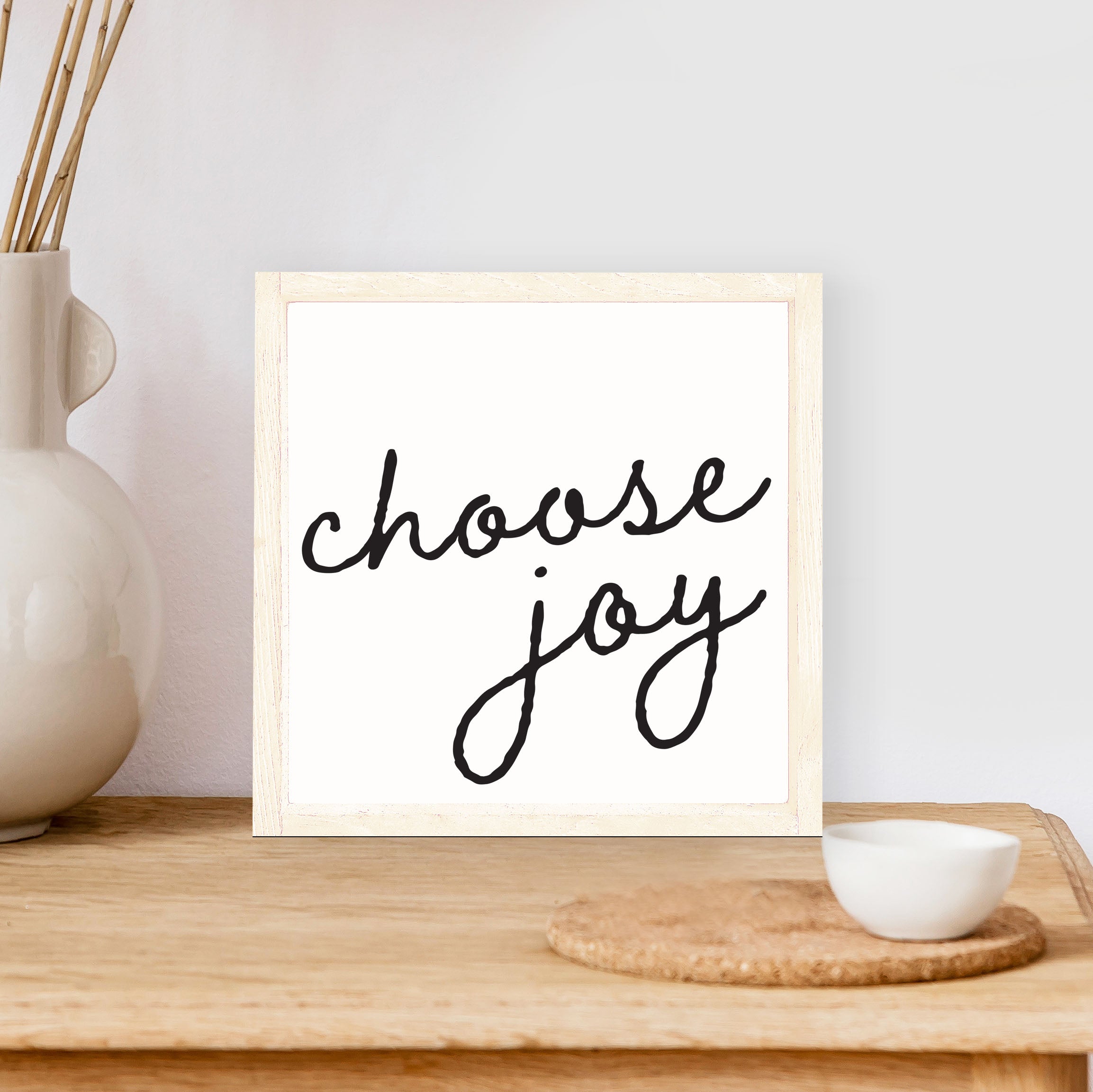 Choose Joy Wood Sign
