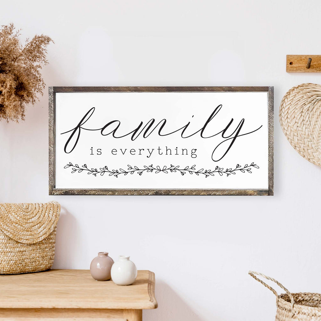 Family Is Everything Wood Sign – Hoekstra Decor