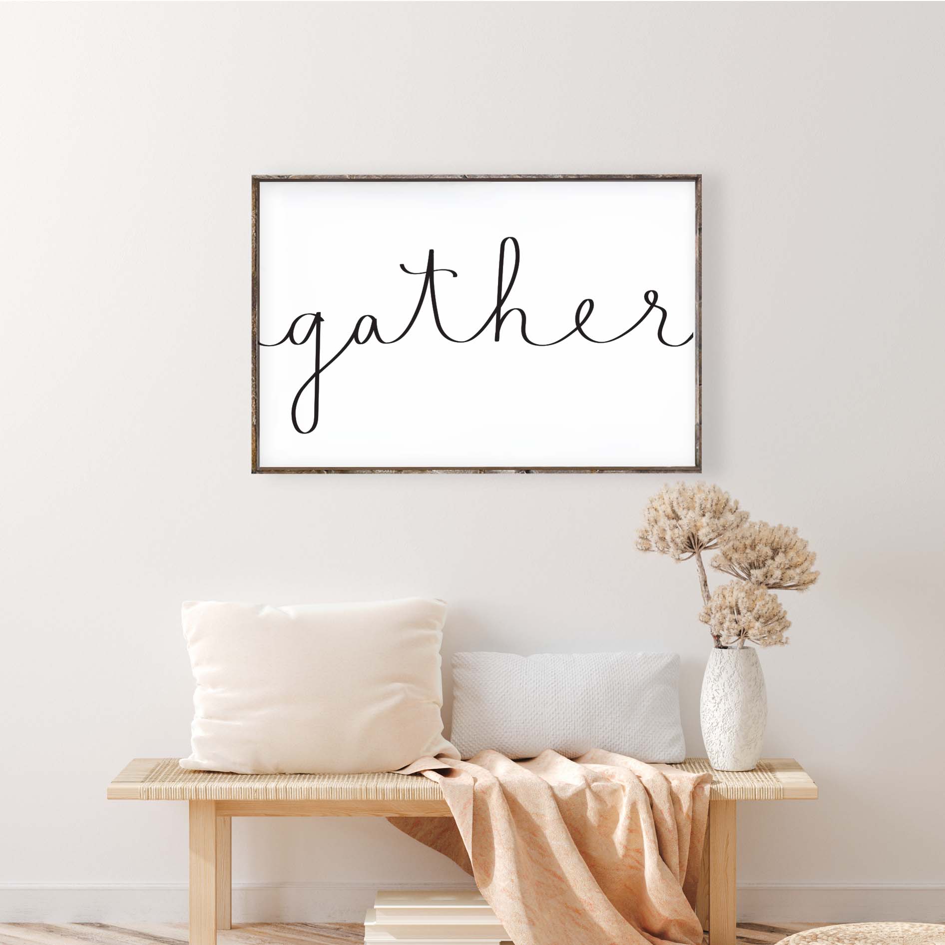 Gather Wood Sign *HD ORIGINAL*