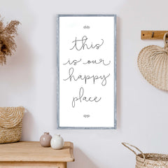 this is our happy place wood sign hoekstra decor wholesale wood signs