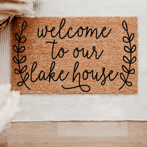 Coir Doormat- Welcome To Our Lake House