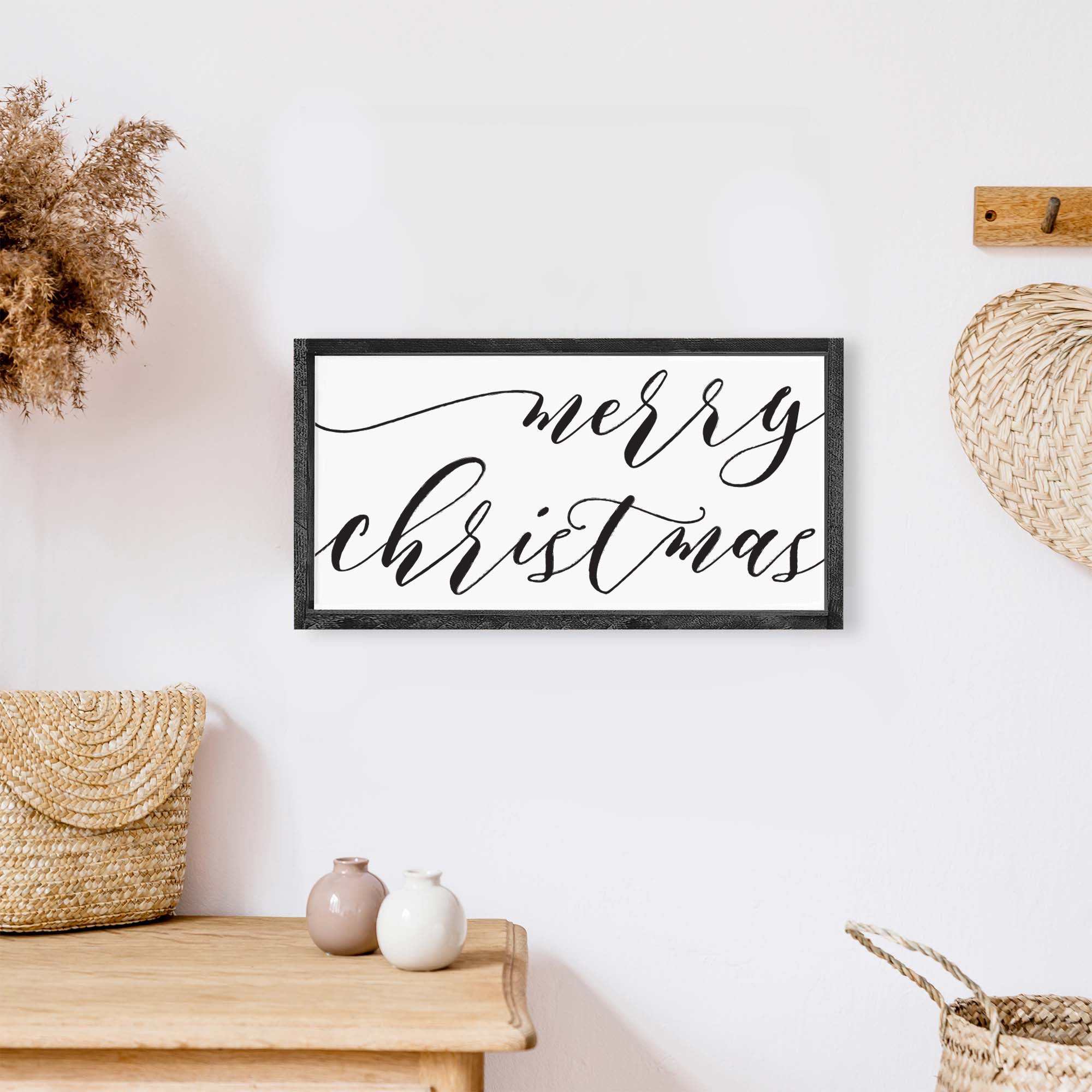 Merry Christmas Small Wood Sign